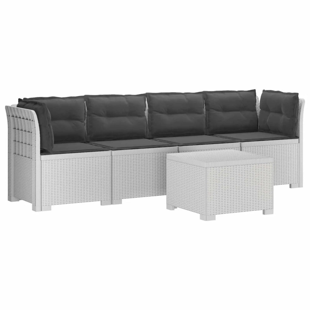 Divano da Giardino a 4 Posti con Cuscini in Stile Rattan PP 3443879