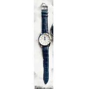 Trade Shop - Orologio Polso Zcc Z003 Uomo Analogico Automatico Data Elegante Quadrante Bianco -