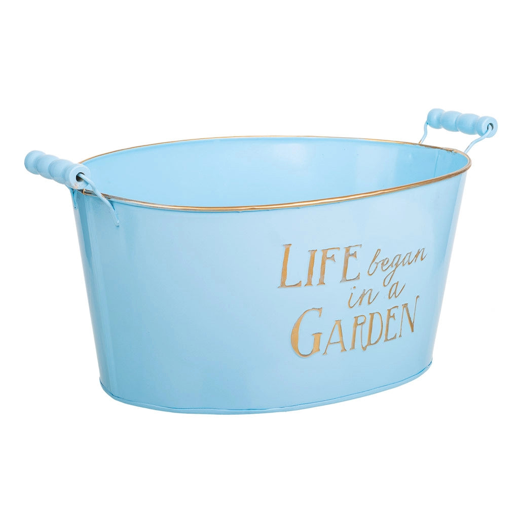 Lavabo metallo blu 38/33,5x24,5x16,5/19h b:28x19,5