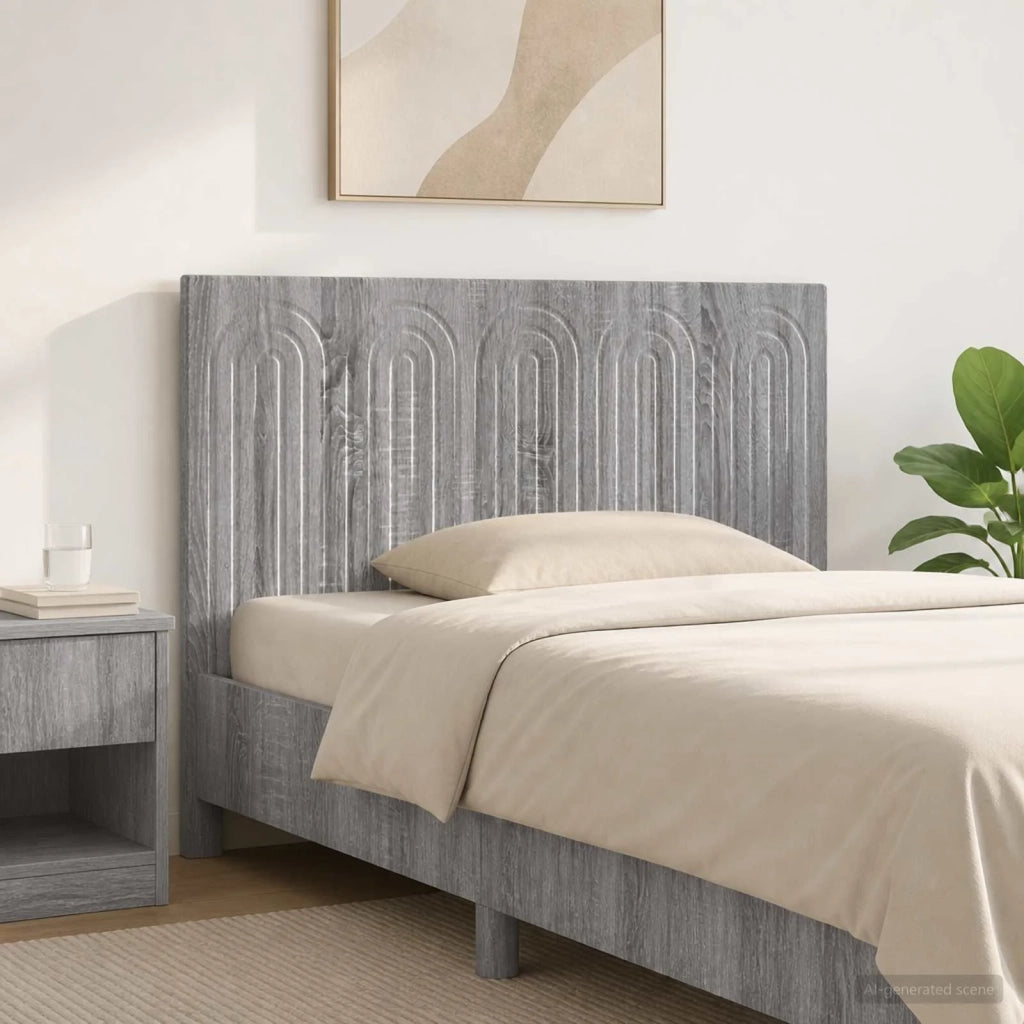 Testiera da Muro ALKMAAR Sonoma grigio Legno ingegnerizzato 896321