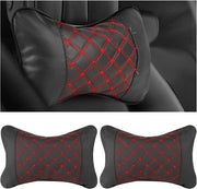 Supporto auto per collo cuscino respirante cuscino auto per collo con supporto cervicale - Rosso - Cuscino per viaggi confortevole.