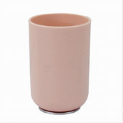 Trade Shop - Bicchiere Porta Spazzolini Dentifricio Rosa Silver Accessori Arredo Bagno 79870 -