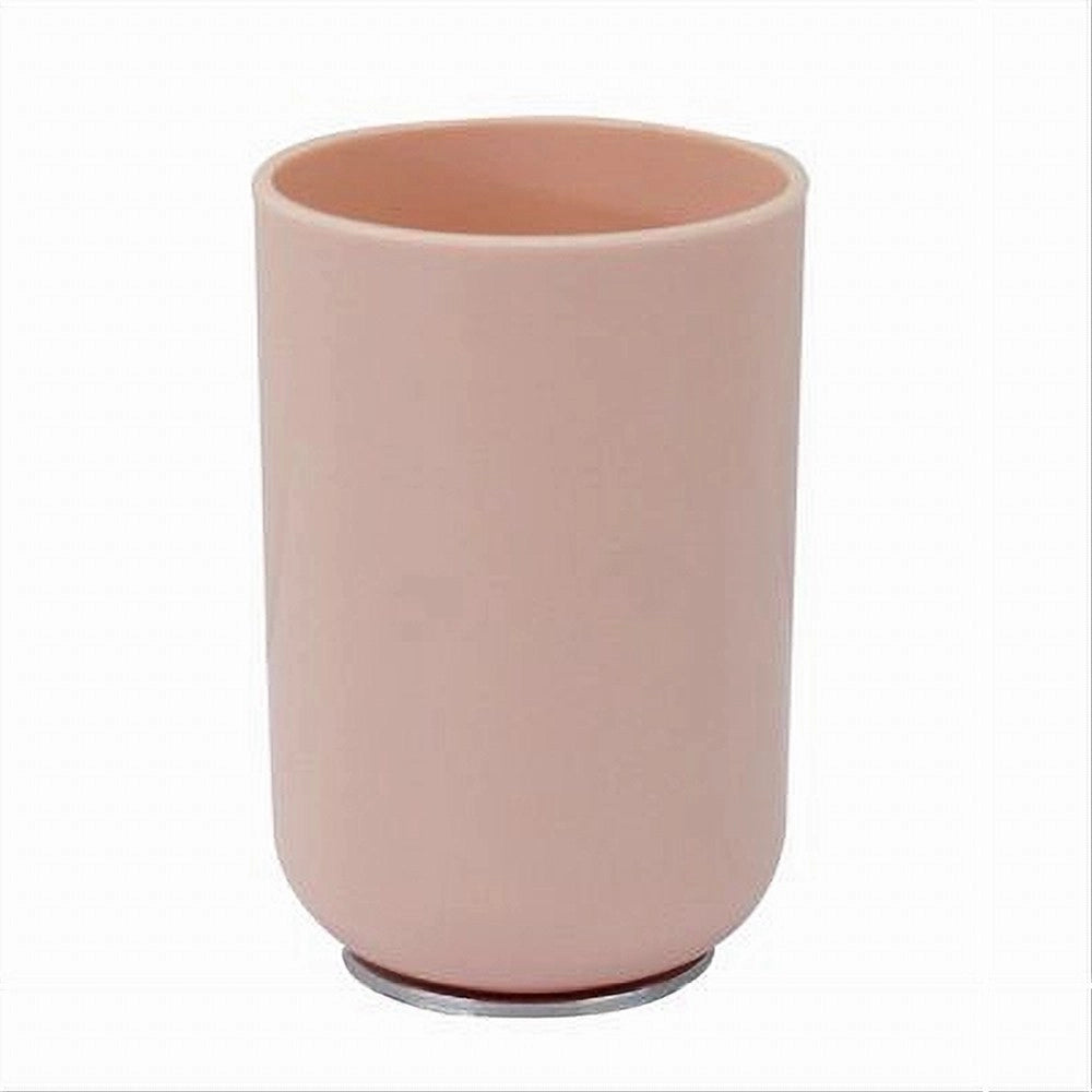 Trade Shop - Bicchiere Porta Spazzolini Dentifricio Rosa Silver Accessori Arredo Bagno 79870 -