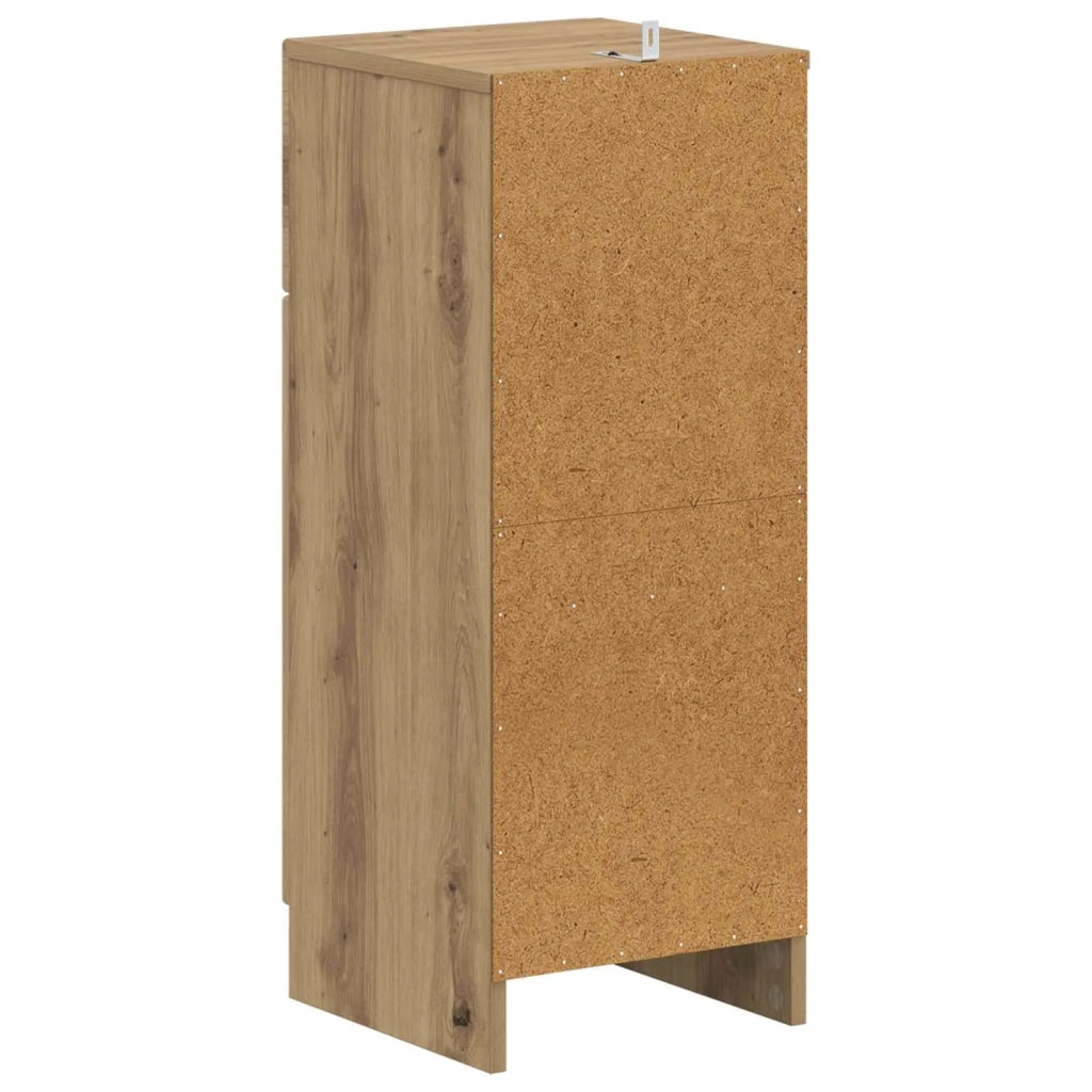 Mobiletto da Bagno UTRECHT Rovere Artigianale 30 x 31 x 77 cm 897714