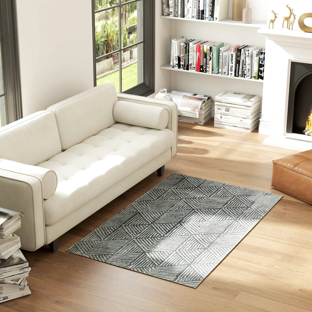 Tappeto Moderno Grigio Scuro ¨C zephmum ¨C 170x120 cm