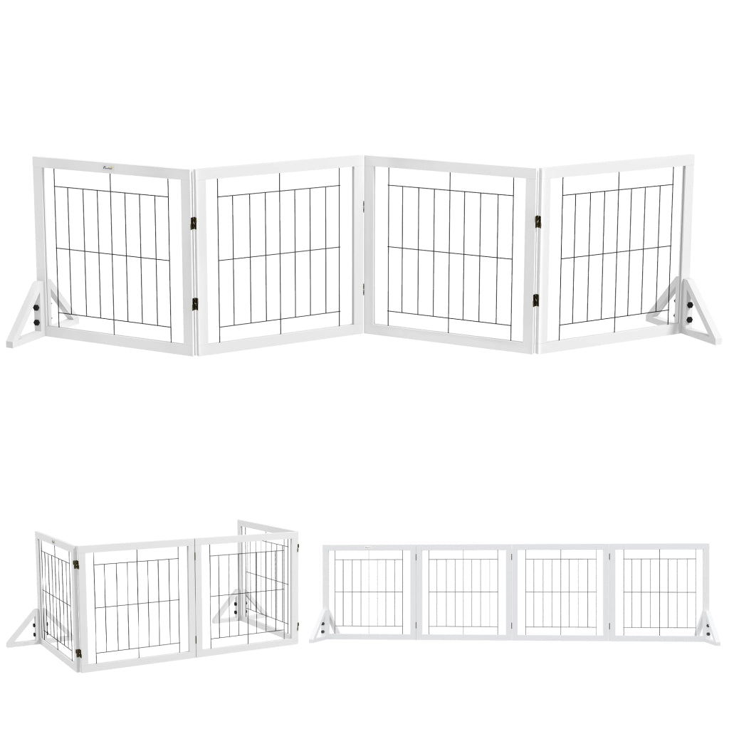 Cancellino per Cani Pieghevole ¨C zephmum ¨C Bianco 280x70 cm