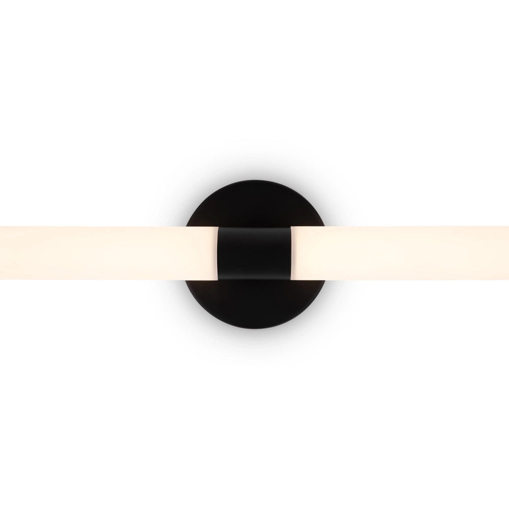 Applique Da Parete Moderno Axis Alluminio Nero Luce Led 16W