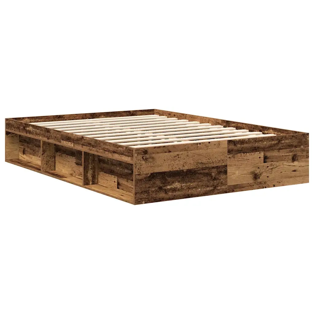 Giroletto senza Materasso Legno Antico 160x200 cm in Truciolato