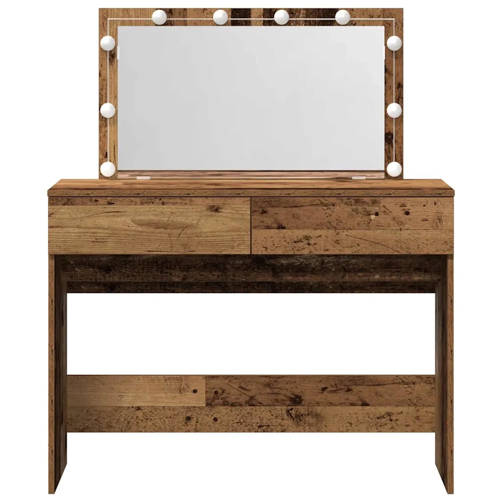 Toeletta | Tavolo da Trucco con cassetto Legno vecchio 100 x 40 x 120 cm