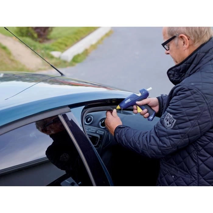 RAPID - Pistola per colla CG270 - Scatola removibile + colla 10 stick