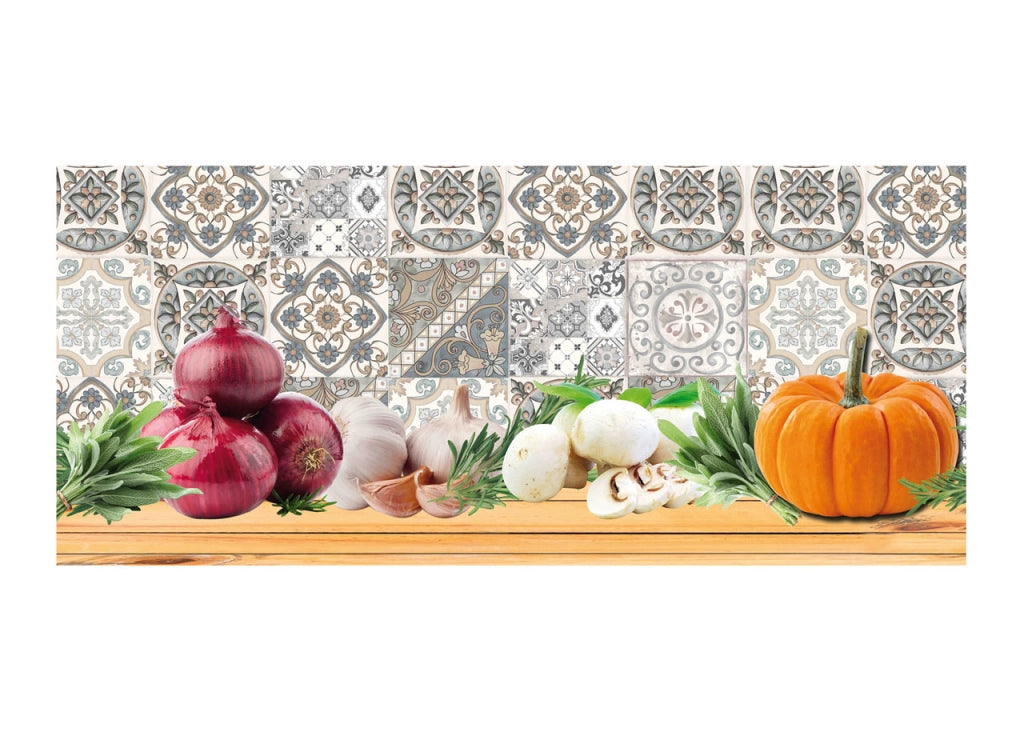 Tappeto Passatoia Cucina Digitale Antimacchia Antiscivolo Spicies Cipolla Zucca - 50x100 - Spieces