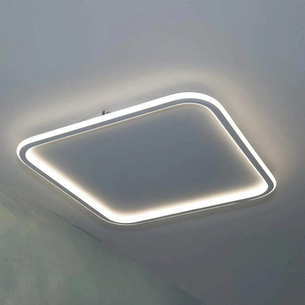 Trade Shop - Plafoniera Lampada Da Soffitto Quadrata 50w 4000lm Con Bordo Tecnologia Cct Ip20 C12-3c -