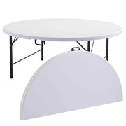 Oviala - Tavolo rotondo con Set e 8 sedie pieghevoli