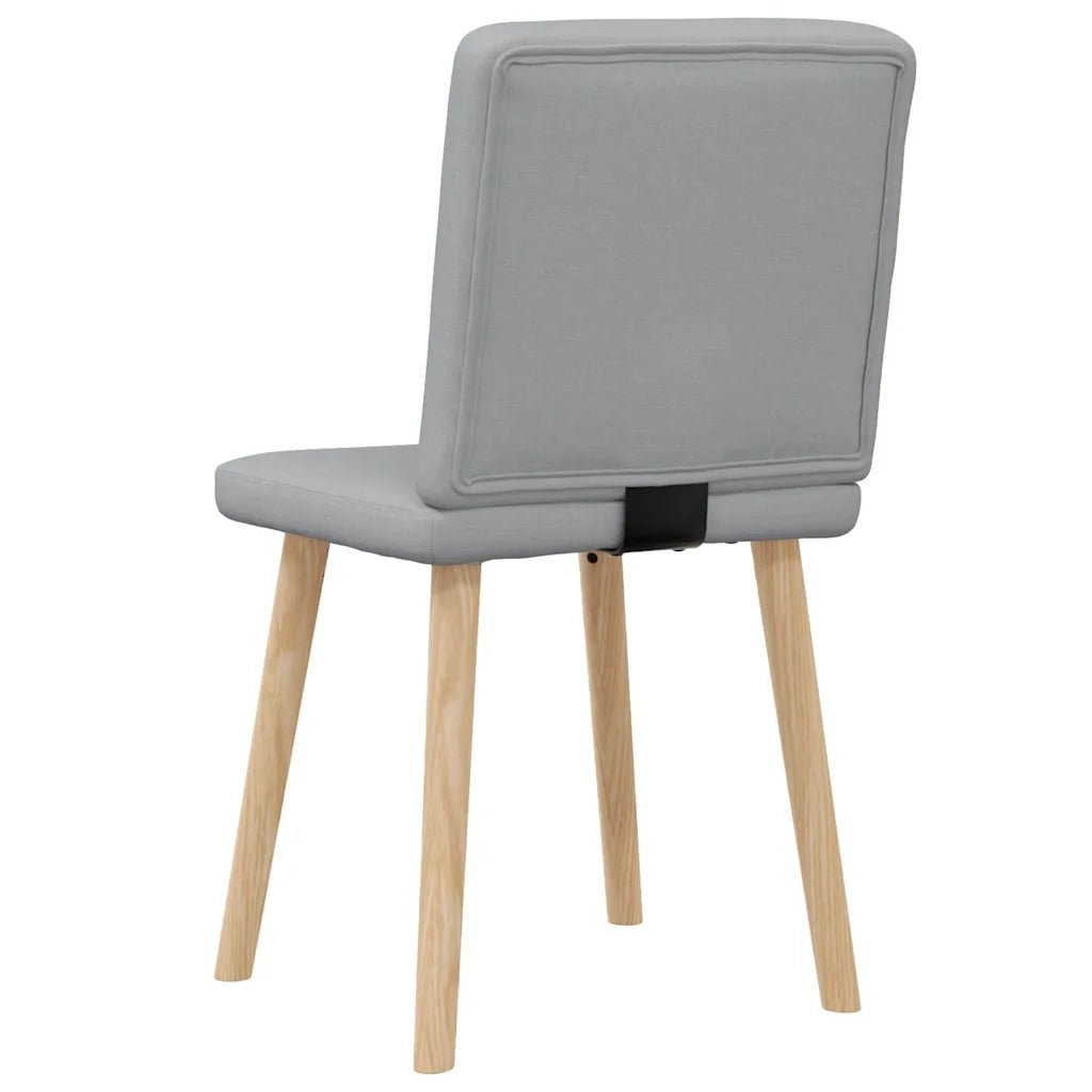vidaXL Sedie da Pranzo 2 pz Grigio Chiaro in Tessuto