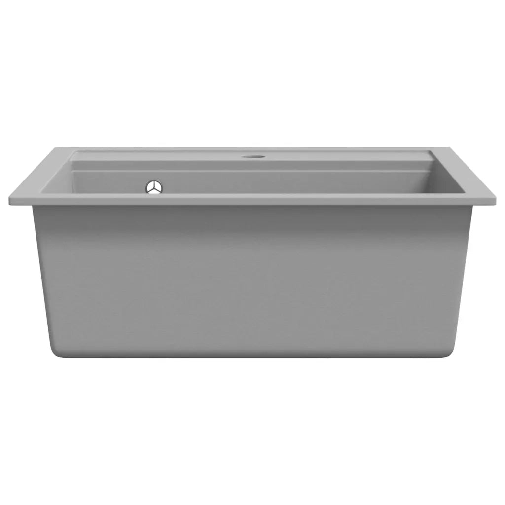 Lavello da Cucina in Granito Vasca Singola Grigio CFW4670606