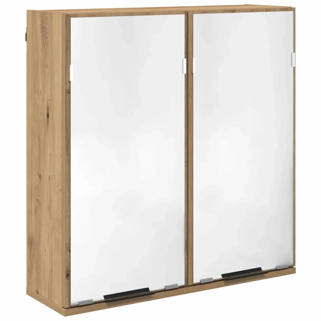 Set di mobili per il bagno con porta 4 pcs Rovere artigianale 3416028