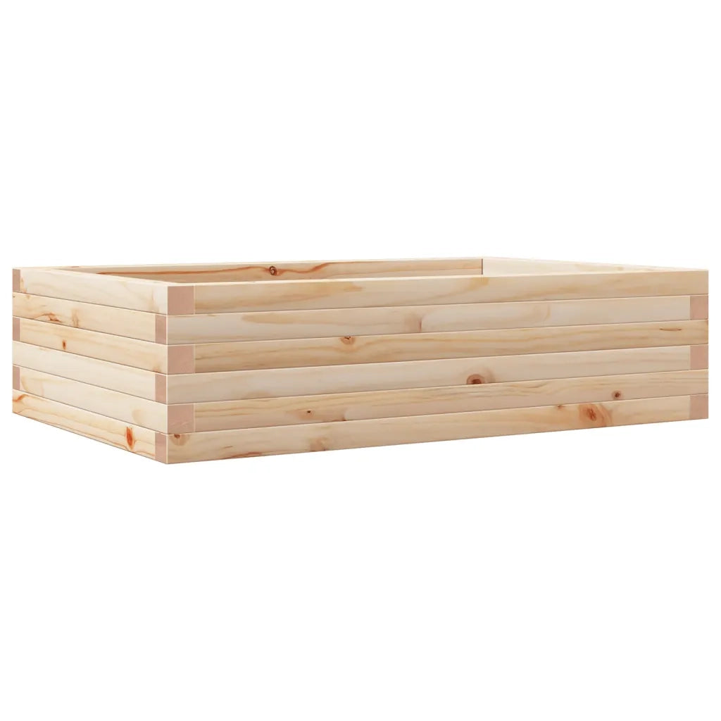 Fioriera da Giardino-Vaso da Esterno 90x60x23 cm in Legno Massello di Pino