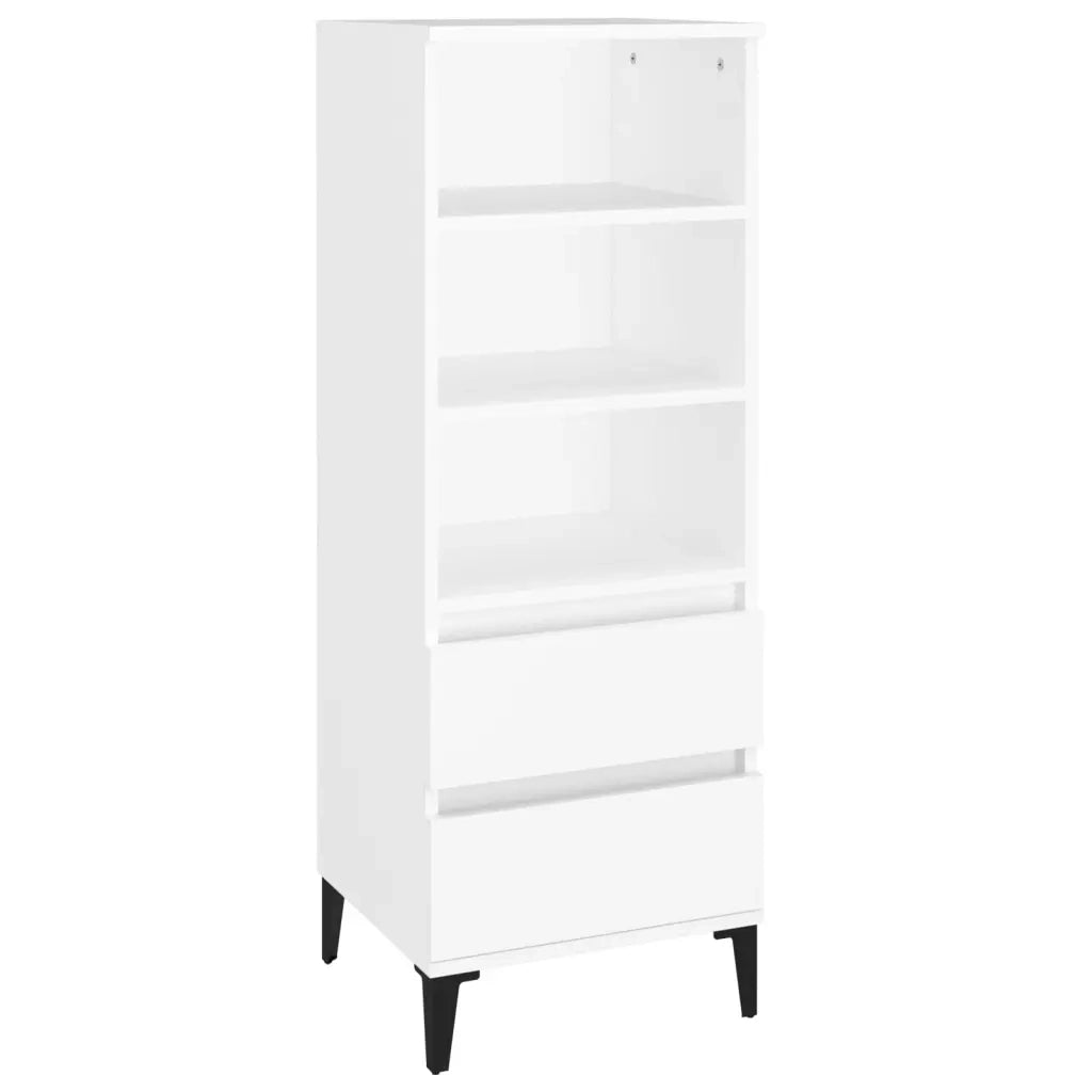 Credenza-Buffet-Armadio da cucina Bianco 40x36x110 cm in Legno Multistrato 400128