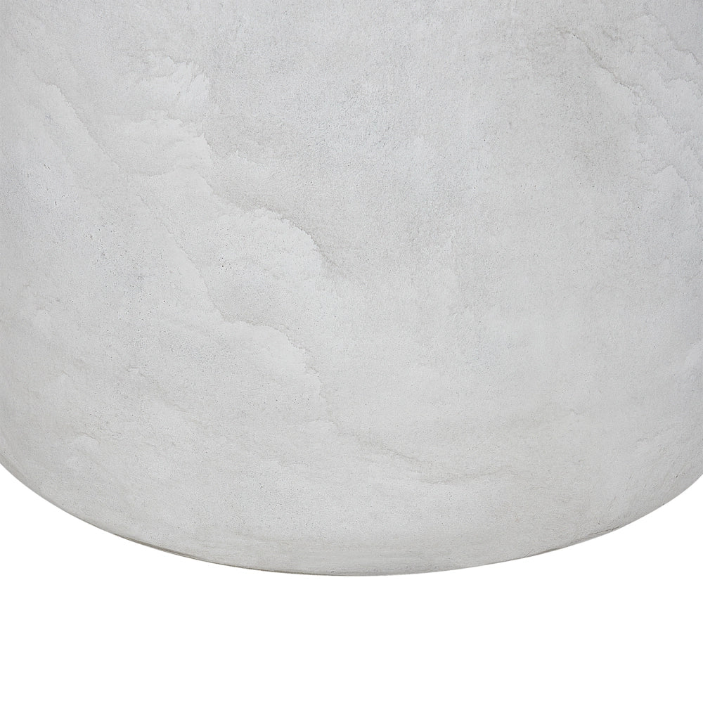 Vaso per piante in argilla grigio 51 x 51 x 50 cm per interni ed esterni resistente alle intemperie