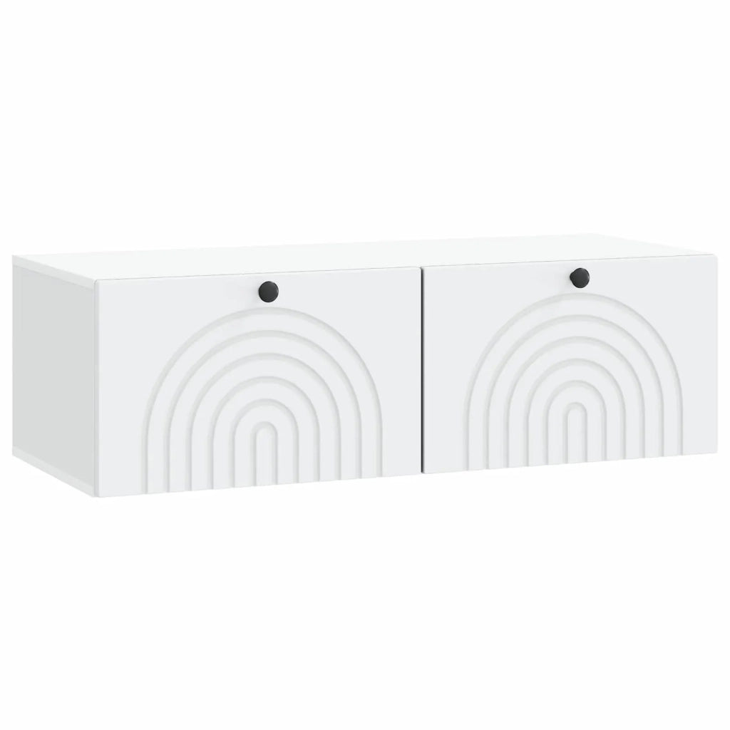 Mobile Porta TV da Muro Bianco 99 x 41 x 30 cm 898185