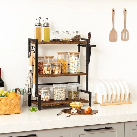 Rack per cucina, rack per spezie 
 Materiale di alta qualità, 42 x 20 x 51 cm; 3,6 kg