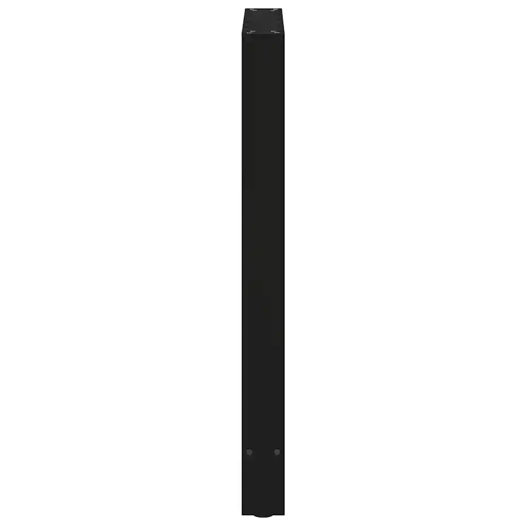 Gambe per tavolo da bar nere 2 pz 60x(90-91) cm in acciaio