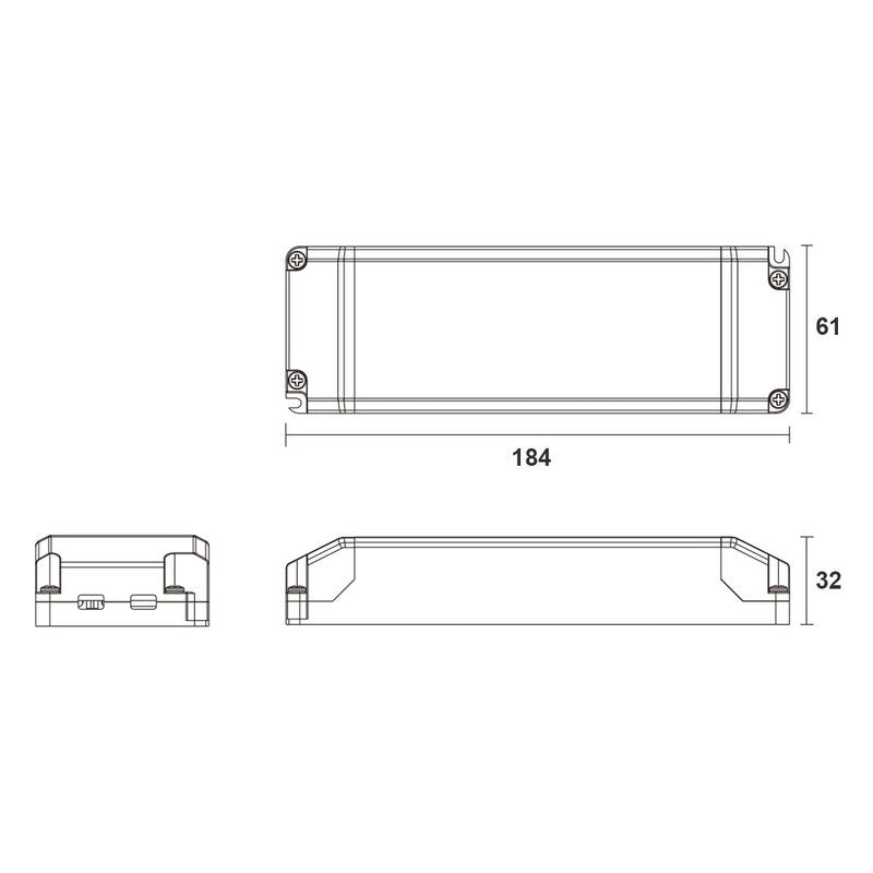 Alimentatore Dimmerabile Con Triac Dimmer Taglio di Fase DC 12V 50W Per Striscia Led 12V DIM12-50