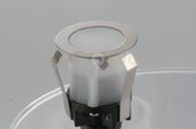 KIT 6 SEGNAPASSI A INCASSO CALPESTABILI LED RIDER ACCIAIO DC12V NIKEL 0,6W 360LM 4000K IP67 3X3,7C