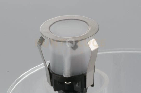 KIT 6 SEGNAPASSI A INCASSO CALPESTABILI LED RIDER ACCIAIO DC12V NIKEL 0,6W 360LM 4000K IP67 3X3,7C