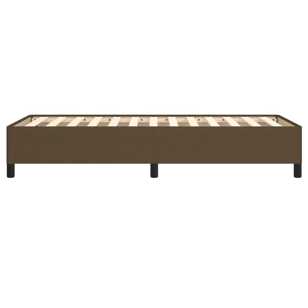 Giroletto senza Materasso Marrone Scuro 100x200 cm Tessuto