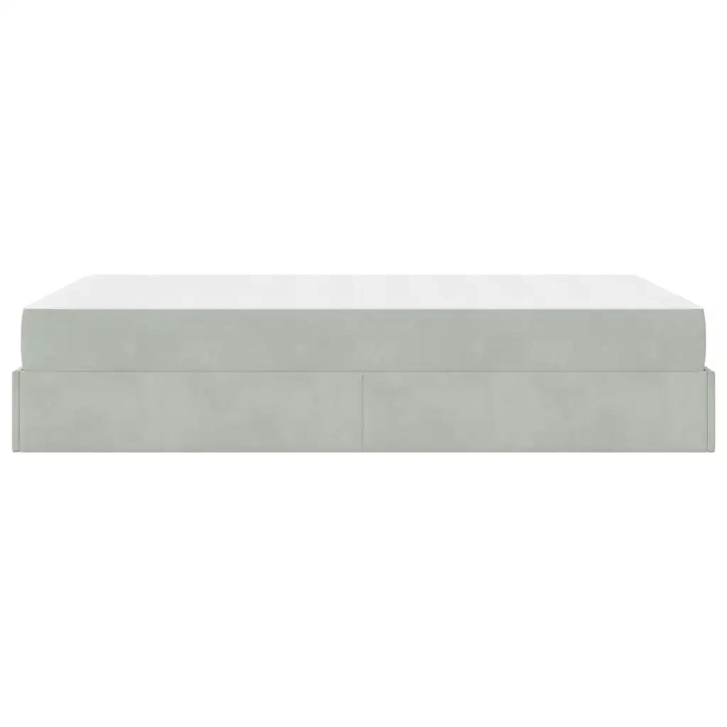 vidaXL Struttura del letto Grigio chiaro 120 x 200 cm Velluto