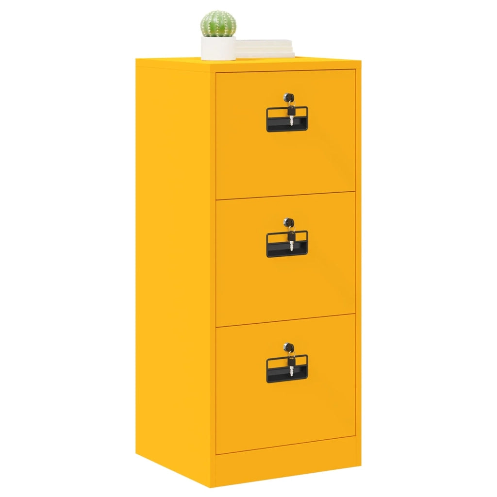 Armadio per File Geometrico Giallo senape 45,5 x 42 x 106,5 cm