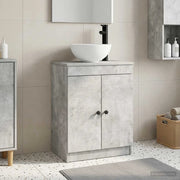 Mobile da bagno con lavabo Grigio Cemento 54 x 35 x 83 cm 890117