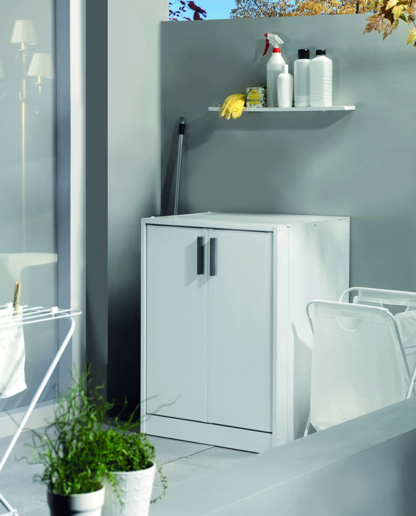 MOBILE COPRILAVATRICE IN RESINA col. Bianco cm. 66,5x59,5x91 h