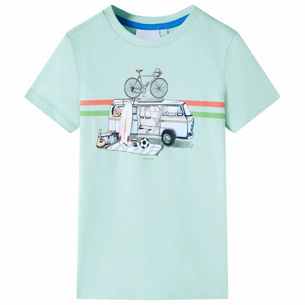 Maglietta da Bambina Menta Chiaro 140cod mxl 85235