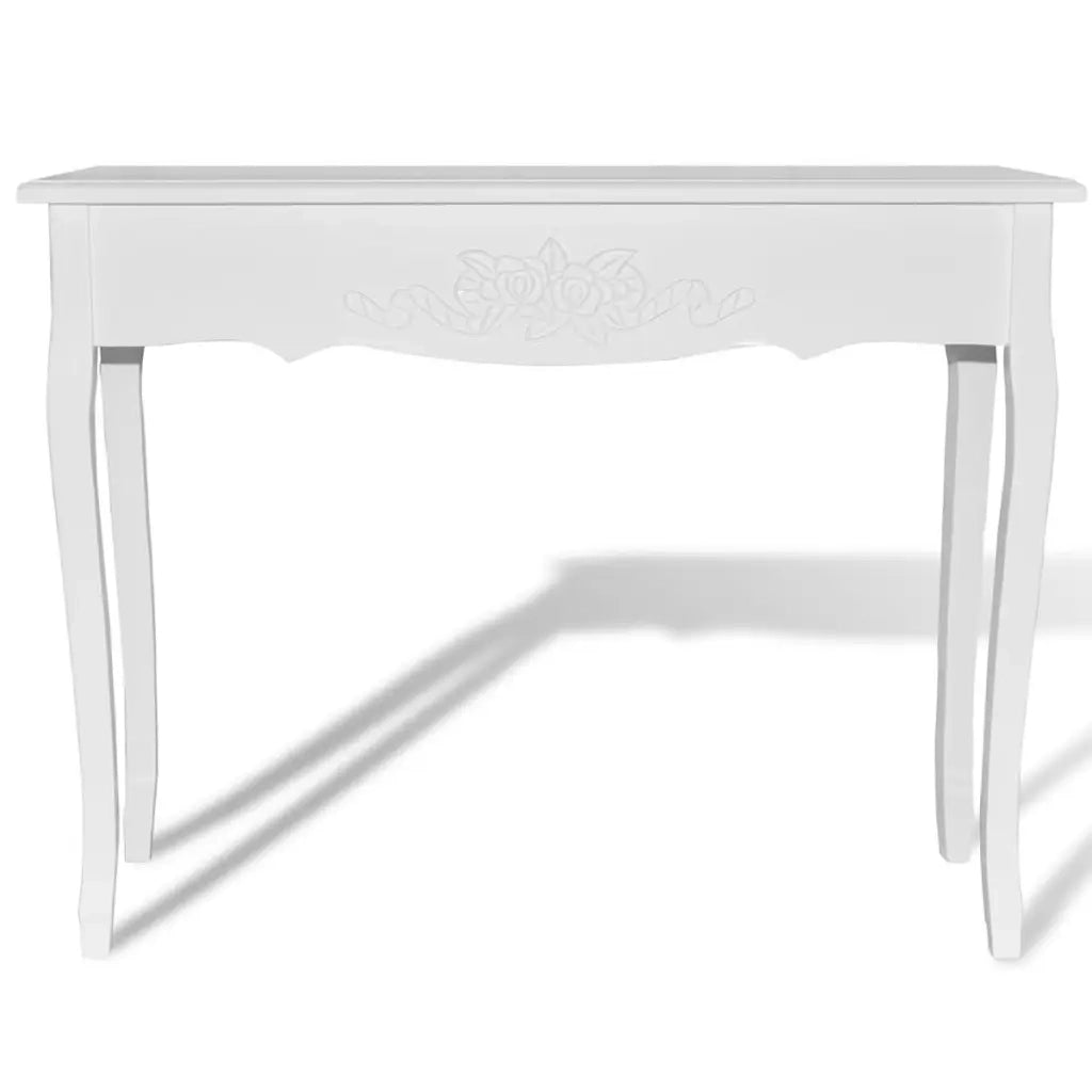 Tavolo Consolle da Trucco Bianco 241144