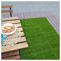 Set 12 Greenplate Piastrelle Modulari in Plastica con Erba Sintetica 37,7 x 37,7 cm