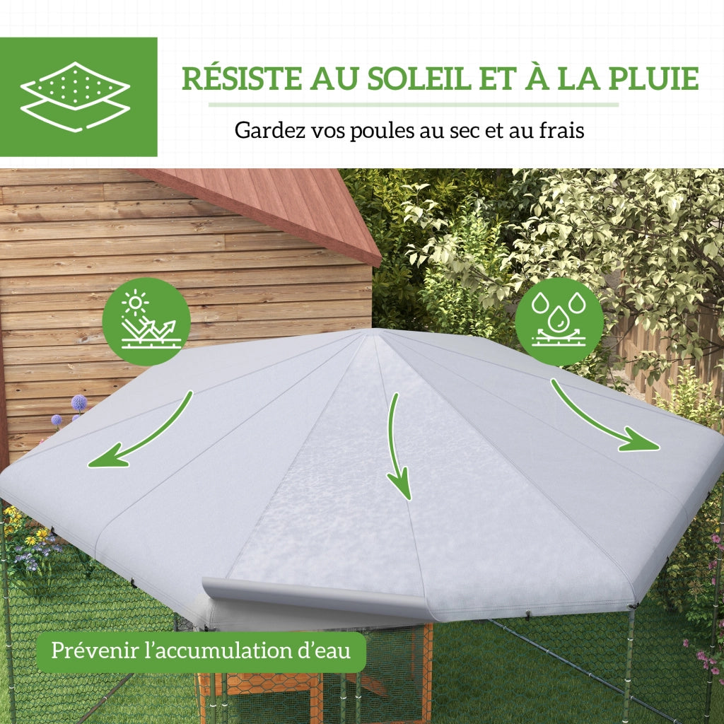 Recinto per polli esterno 10 m2 ¨C zephmum ¨C 400x346x263 cm