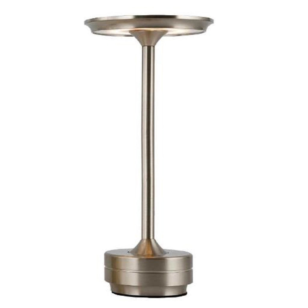LAMPADA TAVOLO TOUCH LED MODERNA RICARICABILE BAR HOTEL RISTORANTE SILVER ML-G04