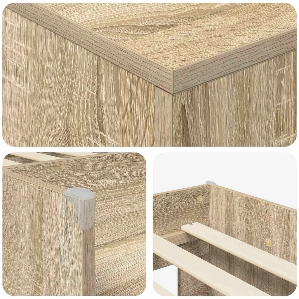 Struttura Letto Loft con Mobile con porta 3 pz Rovere Sonoma 3423384