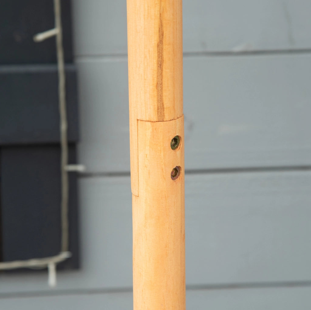 Mangiatoia per uccelli in legno con supporto