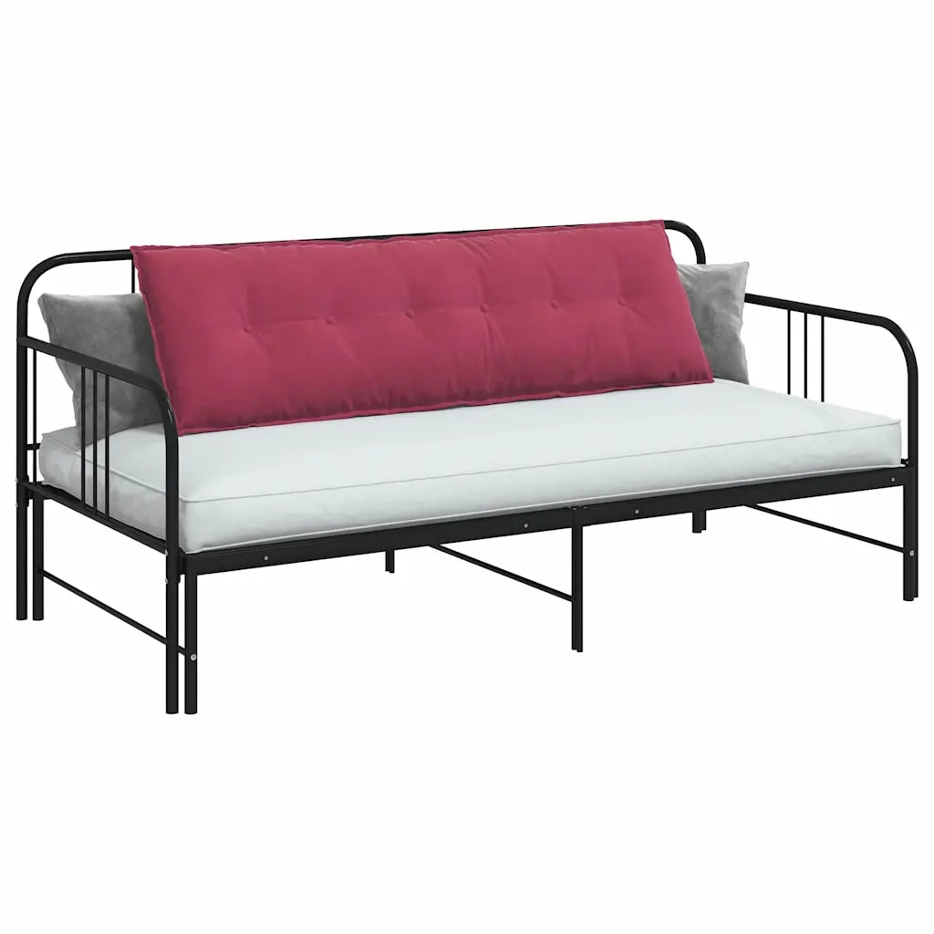 Cuscino per Schiena | Cuscino dorsale Rosso Vino 160 x 50 cm Tessuto in Cords