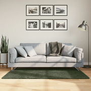 Tappeto Pelo Corto HUARTE Morbido Lavabile Verde Bosco 80x150cm 375090