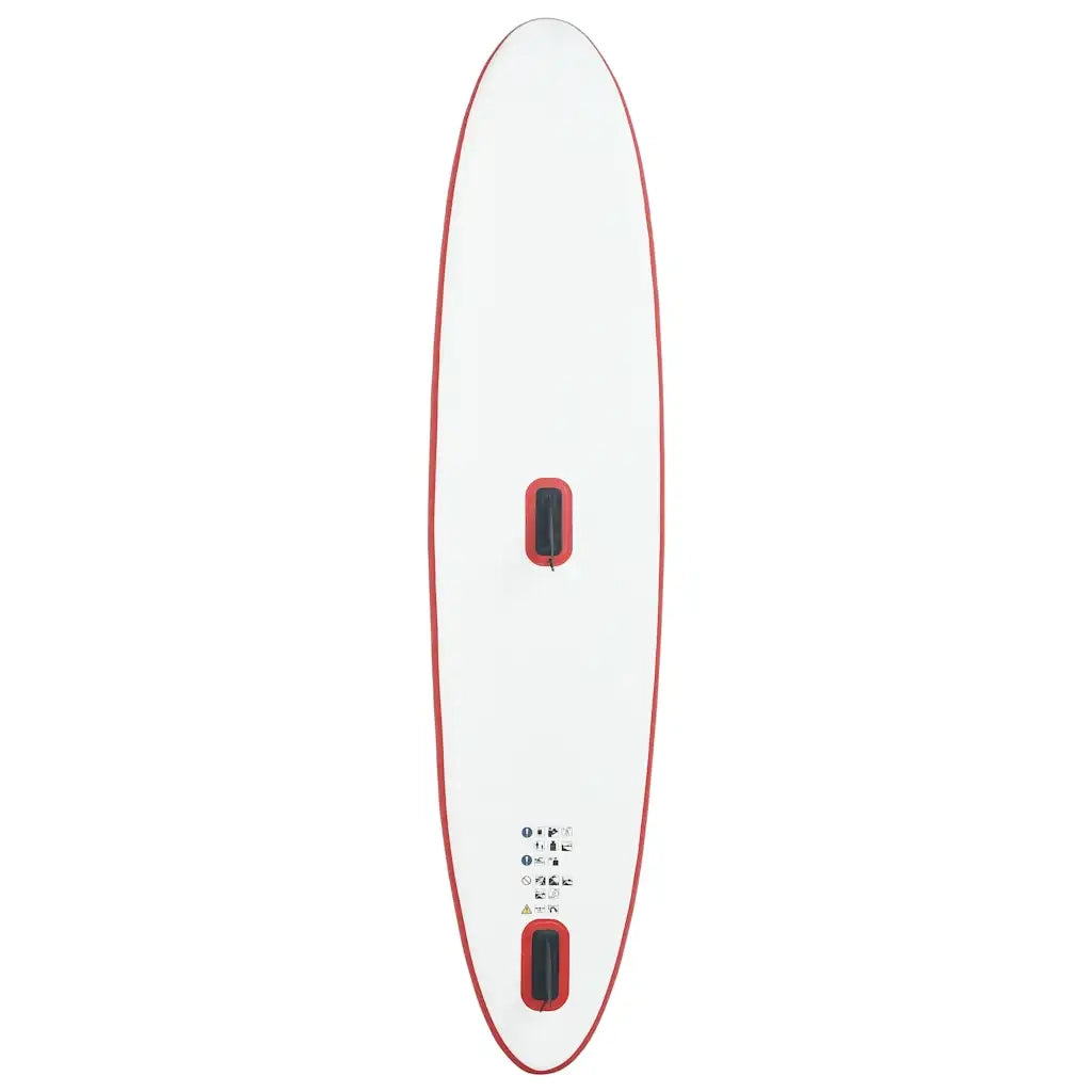 Set Tavola Gonfiabile da SUP con Vela Rosso e Bianco 92209