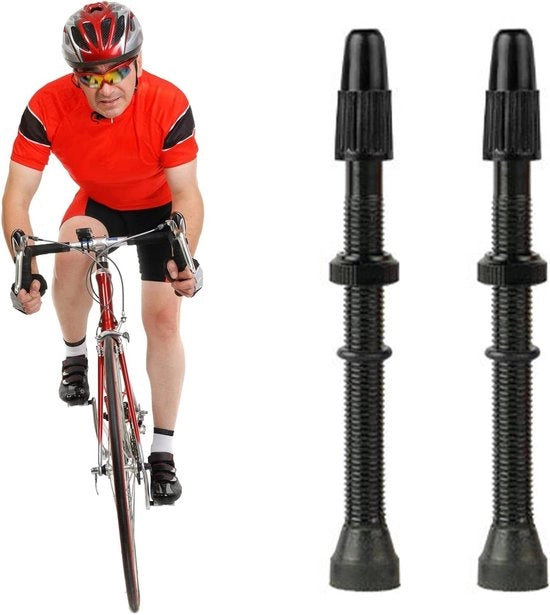Ventieli per pneumatici senza gomma - Set da 2 - Adatto per pneumatici stradali e da mountain bike