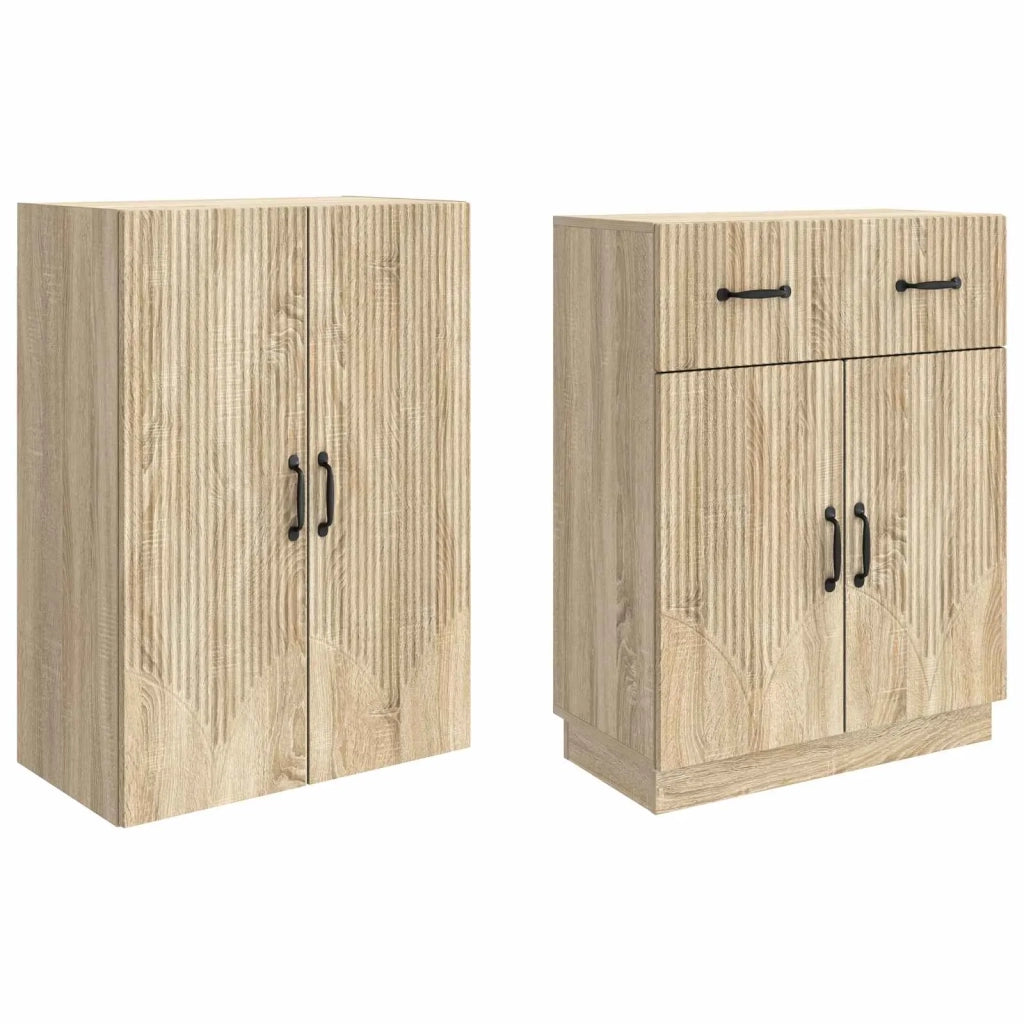 Set di armadi 2 pcs Rovere Sonoma Legno ingegnerizzato 3416828