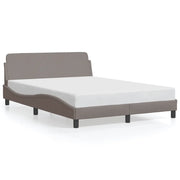 Letto matrimoniale | Letto per adulti | Giroletto Dover Tortora 120x200 cm Tessuto