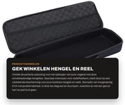 Tas per la pesca con capacità di grandi dimensioni - design di chiusura a cerniera - maniglia regolabile - contenitore EVA resistente allo shock