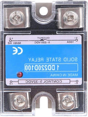Relè di Stato Solido DC-DC - Ingrosso 3-32VDC - Carico 5-220VDC - Relè di Comando - Tensione di Comando - Casa Industriale - Codice Modello DD220D100