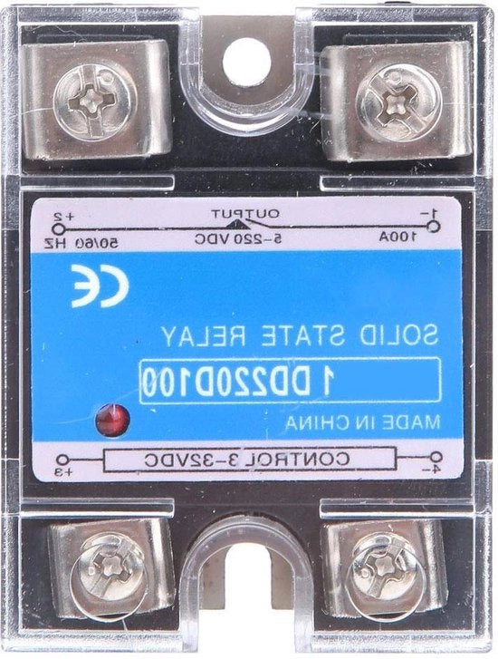Relè di Stato Solido DC-DC - Ingrosso 3-32VDC - Carico 5-220VDC - Relè di Comando - Tensione di Comando - Casa Industriale - Codice Modello DD220D100